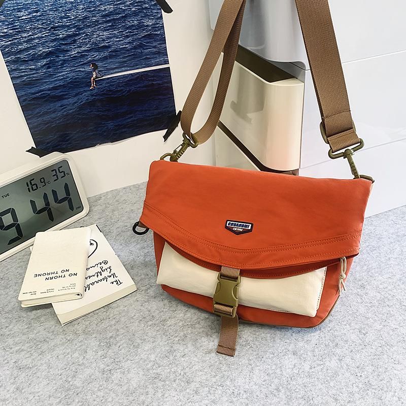 New Trendy Work Style Lightweight Waterproof Casual Small Square Bag for Men and Women Large Capacity Single Shoulder Crossbody Bag Versatile