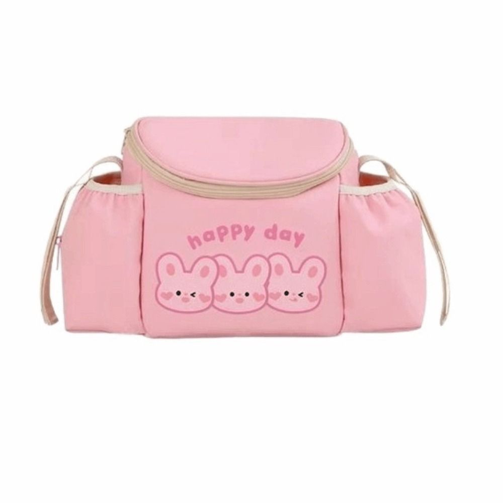 PU Leather Bicycle Handlebar Bag Large Capacity Riding Front Handle Hanging Bag  Stroller