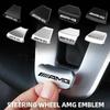 Hot W221 2025 For Mercedes-Benz For AMG Logo Steering Wheel Sticker Car Emblem Cover Interior Sticker Decal For AMG Mercedes Ben