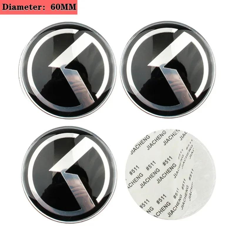 ABH3   4PCS 60MM Car Wheel Center Hub Sticker for KIA K3 K5 K2 K7 K9 KX3 Stinger Forte Sportage R Rio Soul Ceed Sorento Accessories