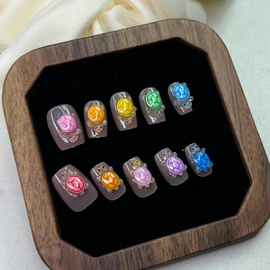 100 Pcs Mini Resin Turtle Statues Glow In Dark Tiny Turtle Figurines Miniature Animals for Fairy Garden Decor DIY Crafts Potted Plants Cake Toppers