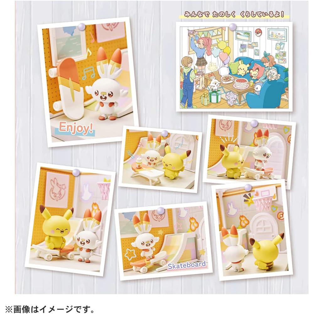 Takara Tomy Pokmon Pokepeace House Studio with Hibaney and Pikachu Toy Set