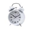 4 Inch Twin Bell Loud Alarm Clock Luminous Metal Frame Silent Student Alarm Clock Strong Wake-up Non-Ticking Table Clock