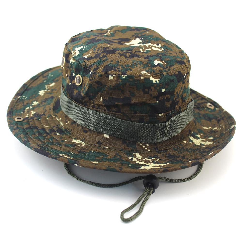 Unisex Outdoor Camouflage Boonie Hat for Camping, Fishing, and Travel - Sun Protection Included