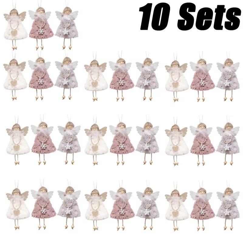 Рождественское украшение кулон в виде куклы-ангела плюшевый кулон-ангел для рождественской вечеринки, новогодней вечеринки, вечеринки по случаю дня рождения, свадебного украшения
