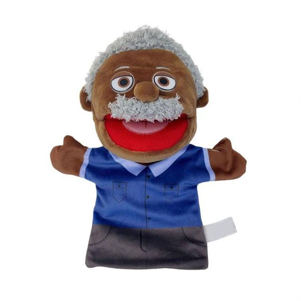 Игрушка на руку Черная кожа Обучающие африканские пальчиковые куклы Плюшевая ручная кукла Ручная кукла Пальцевые куклы