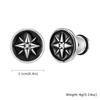 Simple Circle Round Stud Earrings for Men Boys, Metal Zircon Small Earrings, Unisex Daily Jewelry Accessory