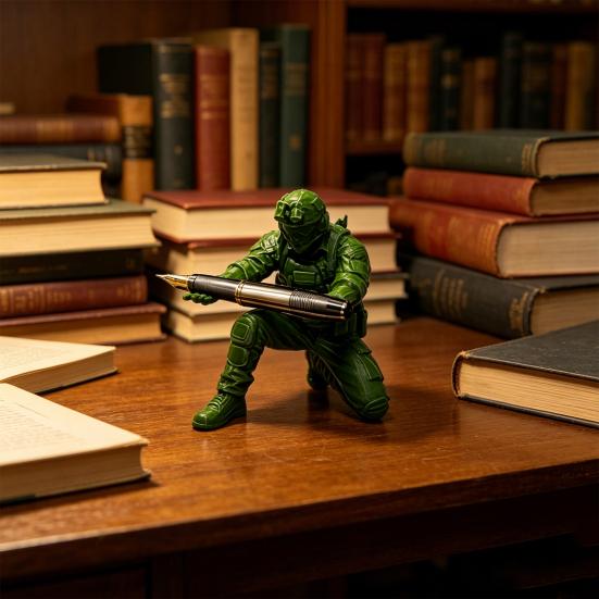 3D-печатный держатель-подставка для ручек и карандашей в виде солдата для стола, подставка для демонстрации ручек, креативный держатель для карандашей, военные украшения для домашнего офиса