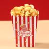 Red White Stripe Popcorn Paper Box Snacks Bags Popcorn Treat Boxes for Circus Carnival Birthday Party Favor Baby Shower Decor