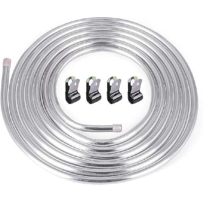3/8" OD Aluminum Hard Fuel Line 10 Feet Hardline Tube Thickness Is 0.039"