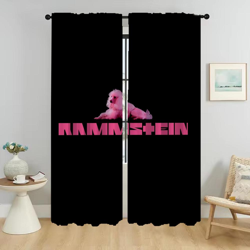 Кухонные шторы 2 шт. Rock-rammsteines затемняющие шторы для гостиной занавески украшения на Хэллоуин перегородка для ребенка