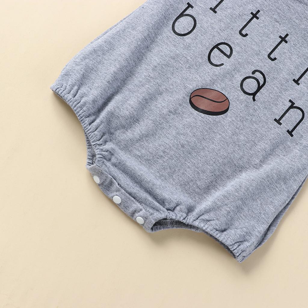 Baby Summer Romper Letter Print Short Sleeve Jumpsuit for Toddler Boy Girls Cute Clothes
