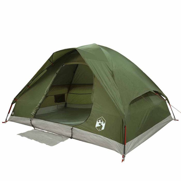 VidaXL Family Dome Tent 6 Person Olive Green Waterproof 4009645