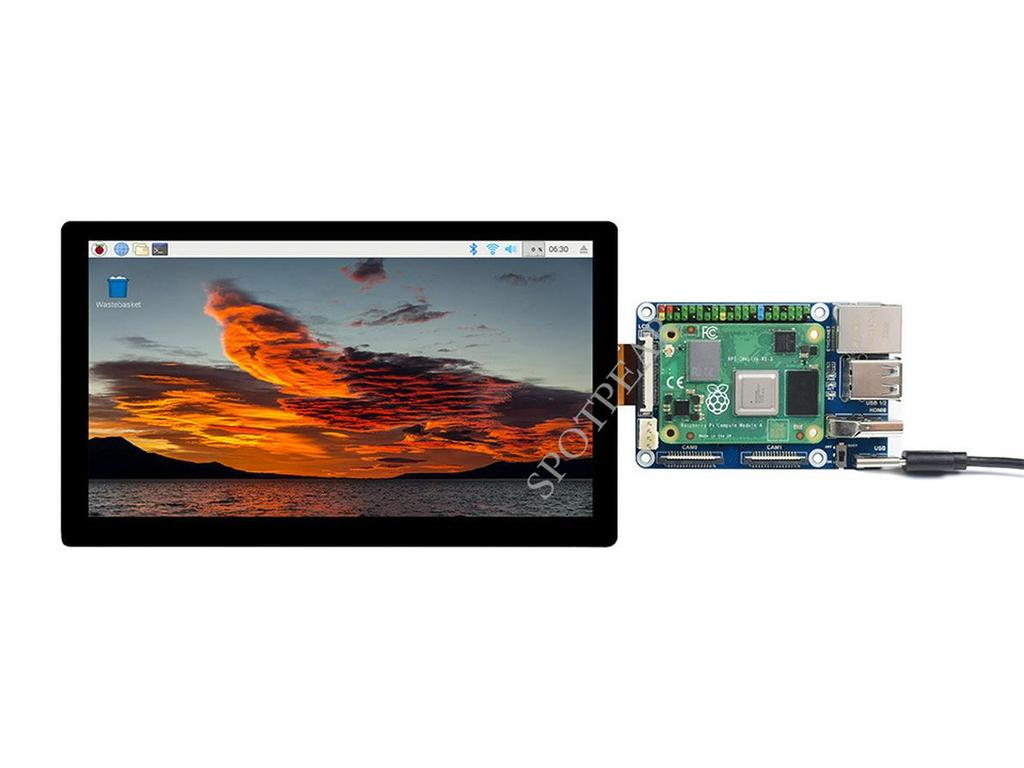 Ultra-Thin 7-inch Raspberry Pi Display with HDMI Output and Capacitive Touch, IPS/OLED