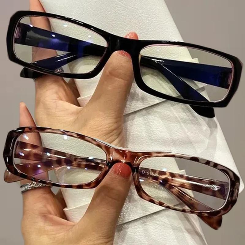 Japanese Korean Small Square Frame Glasses Women Retro Harajuku Eyeglasses Clear Reading Spectacle Light Blocking Eyewears