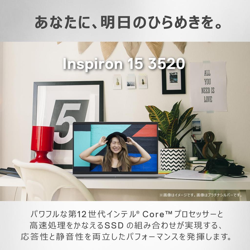 Dell Inspiron 15 3520 Intel Core 16GB 512GB Office Windows Carbon Repair Service 15.6-inch Laptop, i7-1255U, Memory, SSD, 2021, 11, Black, 1-Year