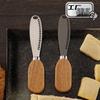 Stainless Steel Cutlery Set: Butter Scraper, Spatula, Bread & Jam Knife, Cheese Knife with Rubberwood Handle