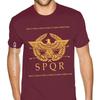 Roman Empire SPQR Mens Tshirt Over Size For Men Art Shirt Design Top T-shirts for Men Cotton Tees Casual Latest