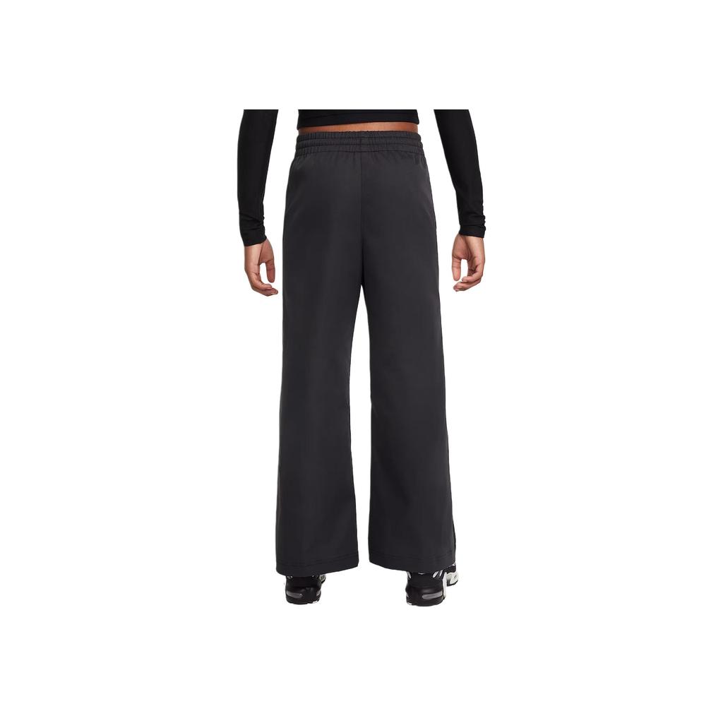 Nike Sportswear SS25 Swoosh Series Waterproof Wide-Leg Lace-Up Fashion Solid Color Kids Sports Pants Kids Bottoms HQ9401-010