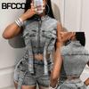 BFCCQB Women's Vintage Casual Solid Color Print Sleeveless Jackets & Coats