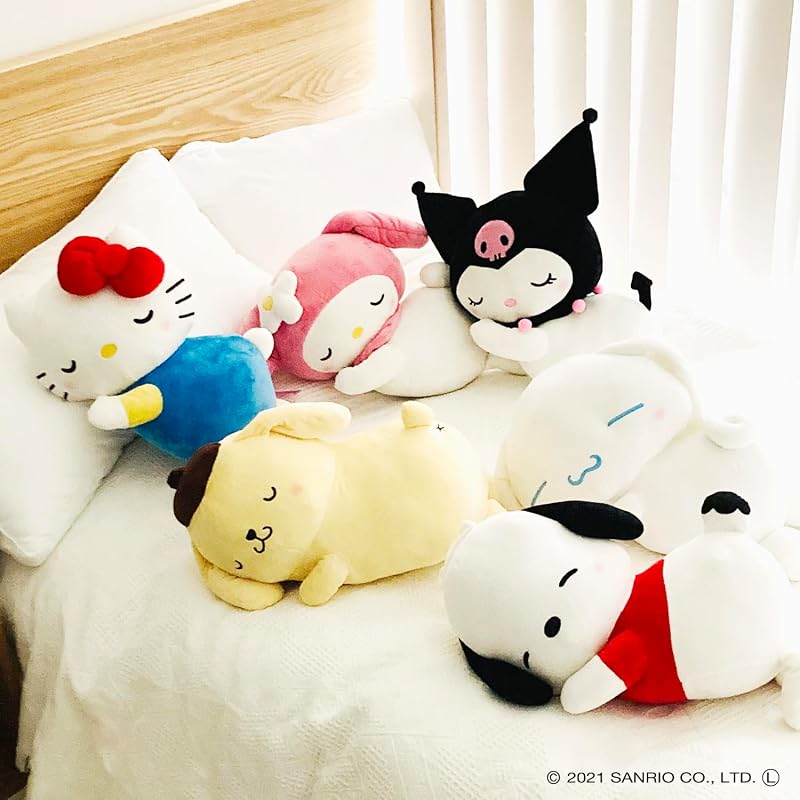 MORIPiLO Sanrio Киннаморолл Подушка для объятий [Гладкий материал, Текстура зефира] Плюшевая игрушка, Подушка для объятий, Большой подушка, Милый, Большой размер | Сонный