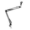 AKEIE Desktop Microphone Stand, Extendable Desk Arm Holder, Foldable Microphone Arm, Adjustable Angle and Height, Microphone Holder, Clamp, Audio