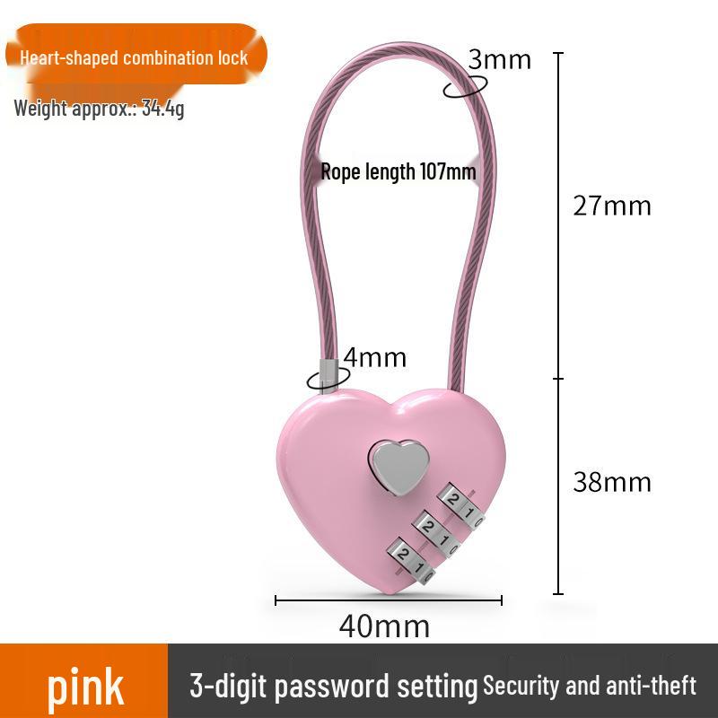 Mini Padlock: Ideal for Dormitory Lockers, Suitcases, Helmets, and Bags