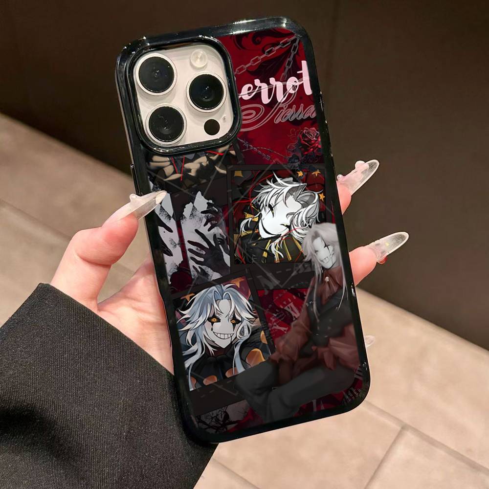 Чехол для телефона The Freak Circus Pierrot для IPhone 17 16 15 14 13 Pro 12 11 Pro Max, Жесткий PC+TPU, Задняя крышка