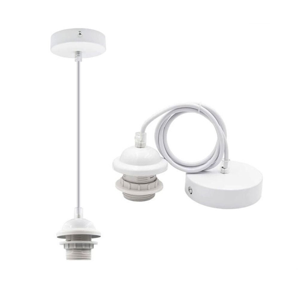 Основание потолочного светильника с полузубцами и кабелем 1 м Основание абажура E27 Подвесной держатель лампы Подвесной светильник