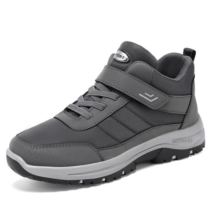 Shoes Men's 2024 Autumn and Winter Sports Shoes Casual Middle-aged and Elderly Running Men's Shoes Velcro Walking Shoes