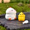 Bonsai Rooster Chicken Miniatures Figurines Fairy Garden Ornaments Micro Landscape Home Decorative
