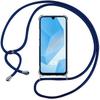 Protective Case - BOOLING - for Samsung Galaxy A26 5G - Shockproof - Flexible - with Navy Blue Lanyard