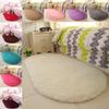 Bedroom Decoration Anti-Slip Home Oval Fluffy Soft Plush Carpet Floor Mat Area Rugs Bedside Shaggy