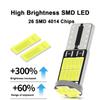 10x Суперяркая T10 LED 26-SMD 4014 Canbus без ошибок 12V Внутренний купольный свет