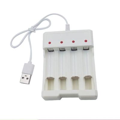 Адаптер быстрой зарядки с USB-выходом для батареек AA и 3A с 4 независимыми слотами и светодиодными индикаторами