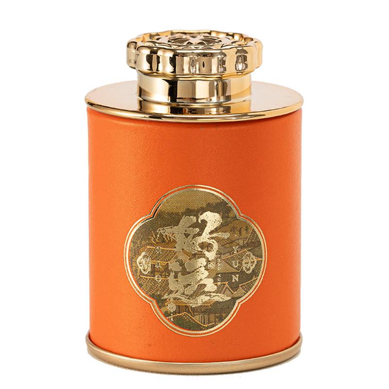 New Dragon Mini Empty Tea Tin Can Household Green Black Tea Sealed Jar Portable Travel Small Tea Packaging Box Paper Storage Can