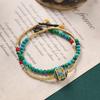 Woven Bracelet Niche Retro Style Beaded Hand Rope Tibetan Exotic Bracelet Accessories Women