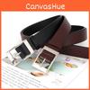 Womens Pu Leather Belt With Alloy Buckle For Casual Office Wear