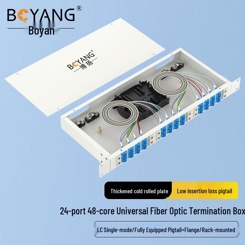 Boyang 1U Fiber Optic Rack Mount Management Solution