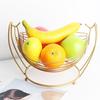 Nordic Creative Fruit Basket Stylish Snack Elegant Iron Design Personality Storage Fruit Basket for Home