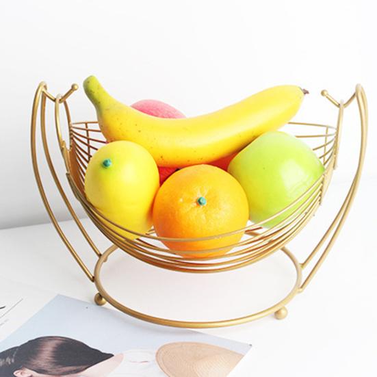Скандинавская креативная корзина с фруктами, стильная закуска, элегантный железный дизайн, индивидуальная корзина с фруктами для хранения для дома