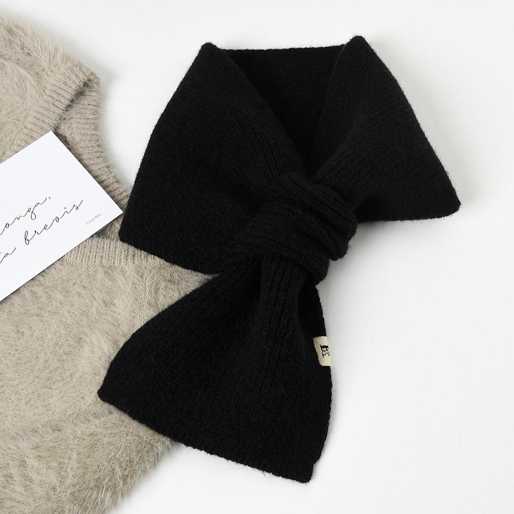 Уютный вязаный крестиком шарф в японском стиле для женщин - тренд осени/зимы