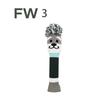 Schnauzer Designed Golf Club Headcover Soft and Durable Golf Knitted Sock Covers  for Driver