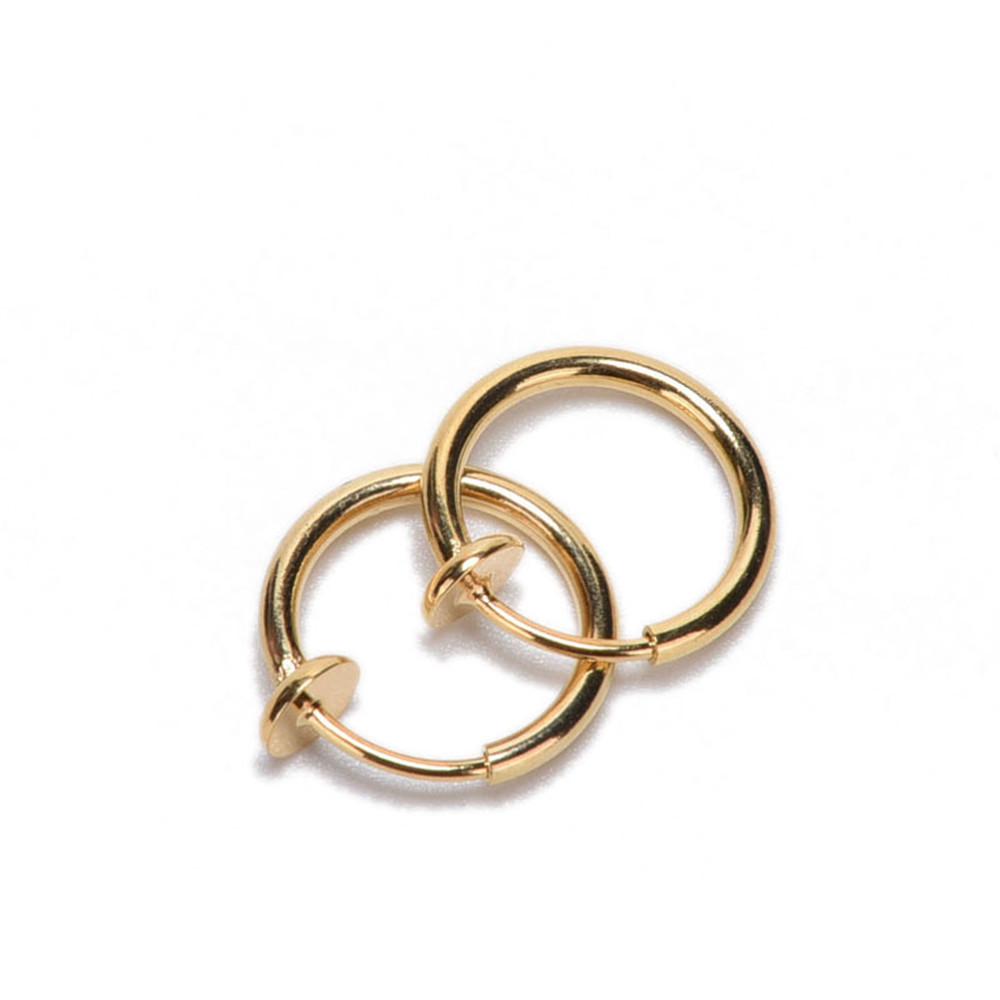 2 шт. поддельный пирсинг, обруч для носа и губ, кольцо для уха и языка, ювелирные изделия 13 мм