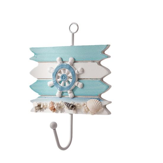 Coat Hook with Hanging Holes No Drilling Needed Hooks Marine Style Iron Wall Hook for Entryway Bathroom Kitchen Keys