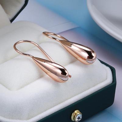 Глянцевые большие золотые серьги-капли для женщин, индивидуальные геометрические украшения, модные серьги, аксессуары