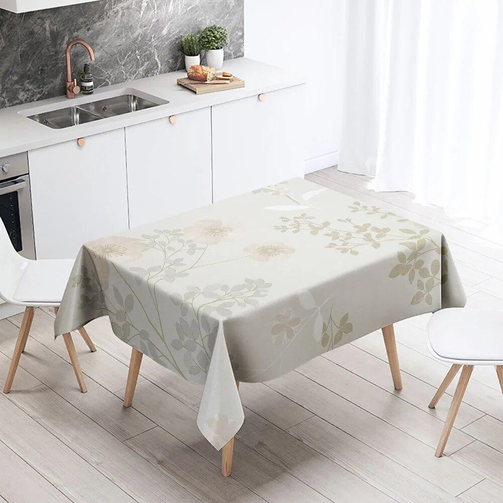 Kat цветочная скатерть для украшения дома, противообрастающая водонепроницаемая обеденный стол, прямоугольная кухонная столешница для камина