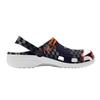 White EVA Clogs with Colorful Print Women Men Breathable Slip On Garden Shoes Beach Pool Bathroom Home Sandals Casual Walking