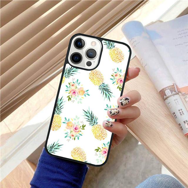 Kawaii Pineapple Art Coque Shell For iPhone 17 Air 15 16 14 13 12 Pro Max 11 Pro Max Plus Phone Case Cover