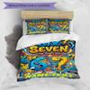 3PC Custom Name "Six Seven: Funky Duo Adventure" Bedding Set Printed  Bedding Set Duvet Cover Closure Includes 1 Duvet Cover & 231 Pillowcases for Bed